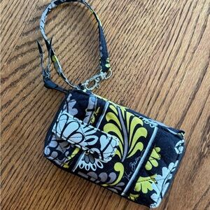 Vera Bradley Black and Yellow Floral Women's Bag